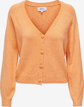 ONLY Knit Cardigan 'Rica' in Orange: front