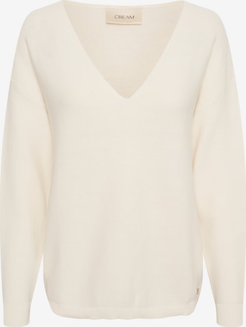 Cream Sweater 'Sillar' in Beige: front
