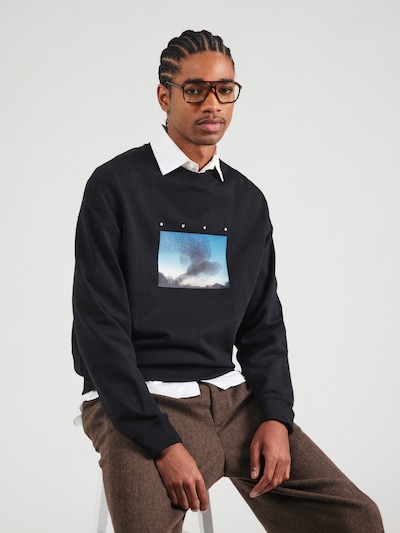 HUGO Sweatshirt 'Dorizonto' i ecru / opal / sort / hvid, Produktvisning