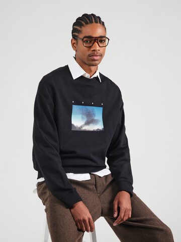 Sweat-shirt 'Dorizonto' HUGO en noir : devant