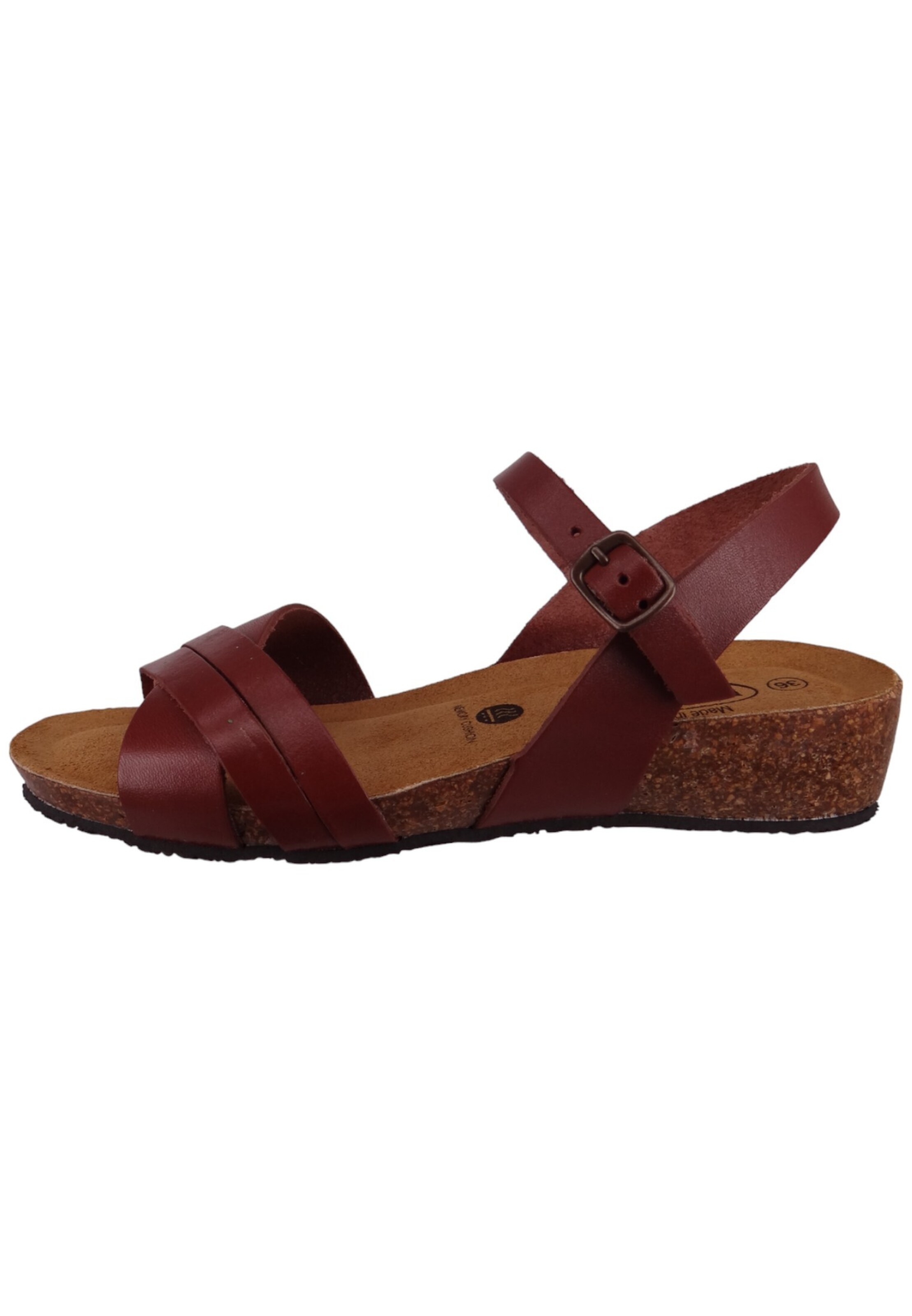 Plakton Strap Sandals in Brown