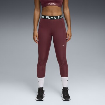 PUMA Skinny Sports trousers 'Strong' in Red: front