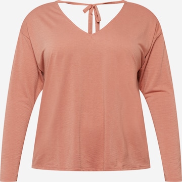 ABOUT YOU Curvy Shirt 'Piper' in Orange: front