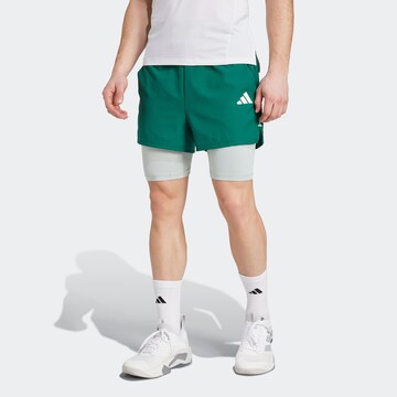 ADIDAS PERFORMANCE Slimfit Παντελόνι φόρμας 'Gym+' σε πράσινο: μπροστά
