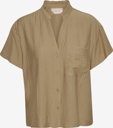 Chemisier 'Lori' Cream en marron : devant