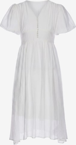 Robe IZIA en blanc : devant