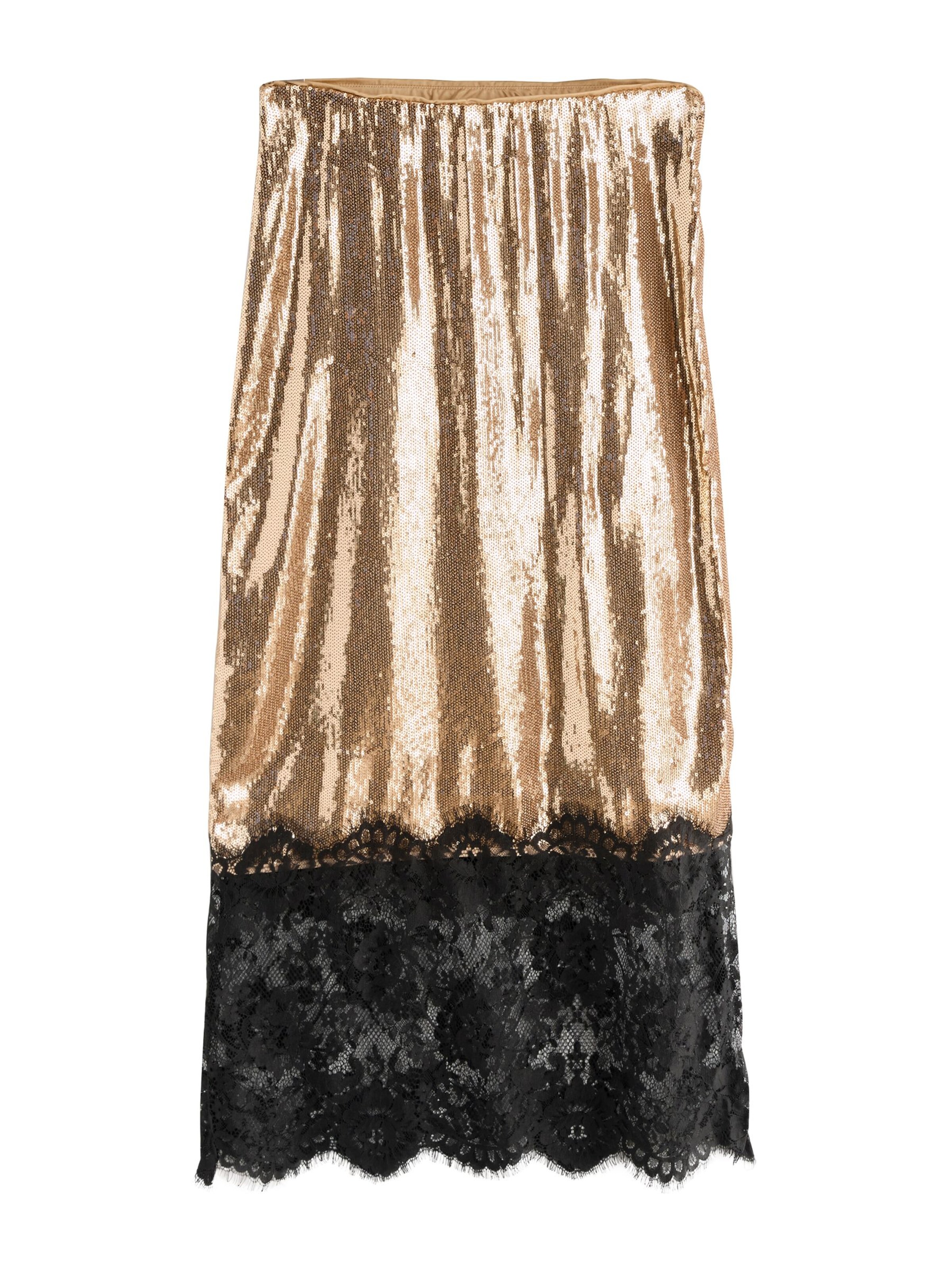 Next Jupe en or / noir, Vue avec produit