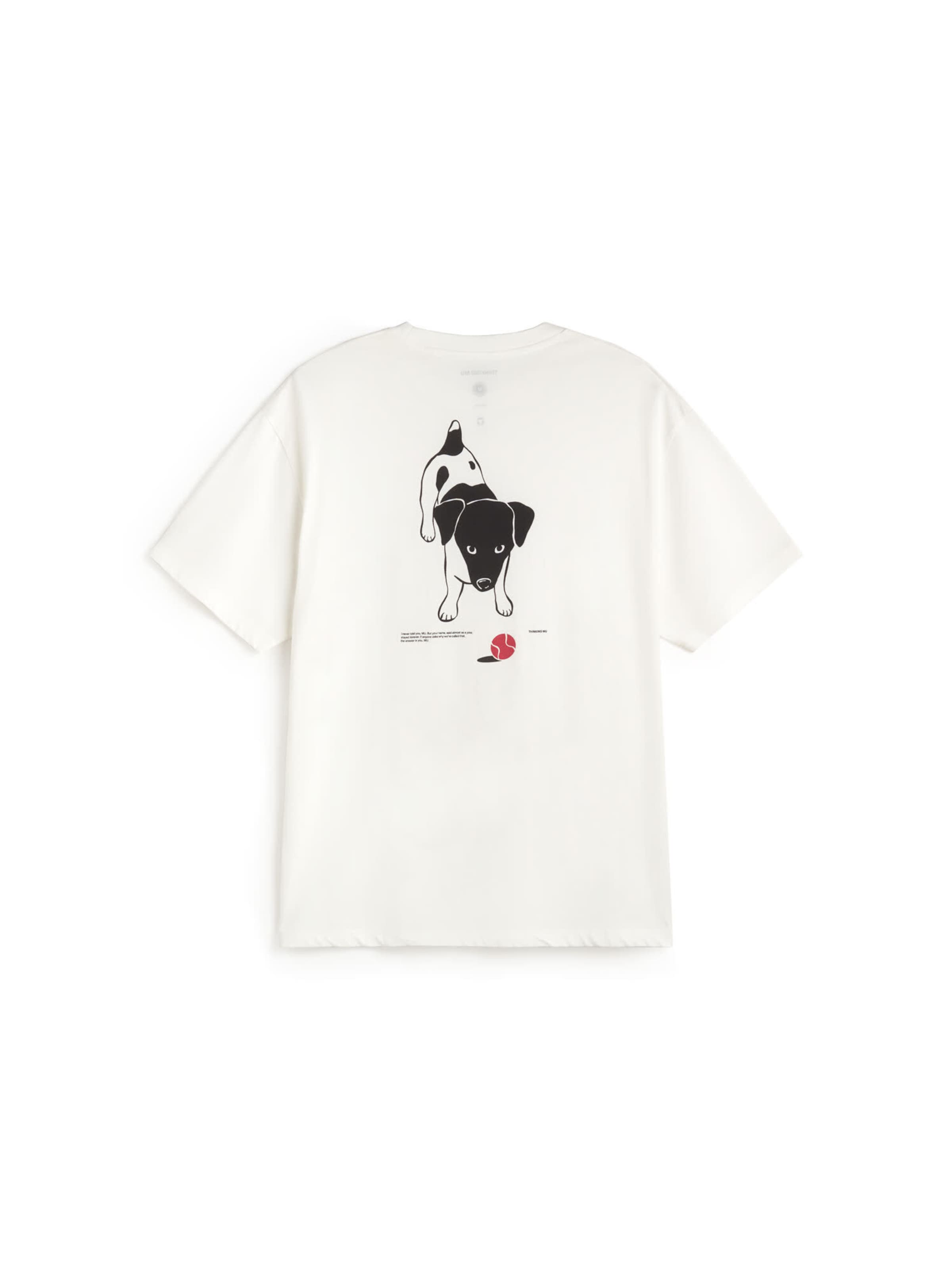 Thinking MU Shirt 'ARON ' in Wit: terug