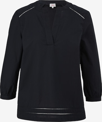 s.Oliver Blouse in Zwart: voorkant