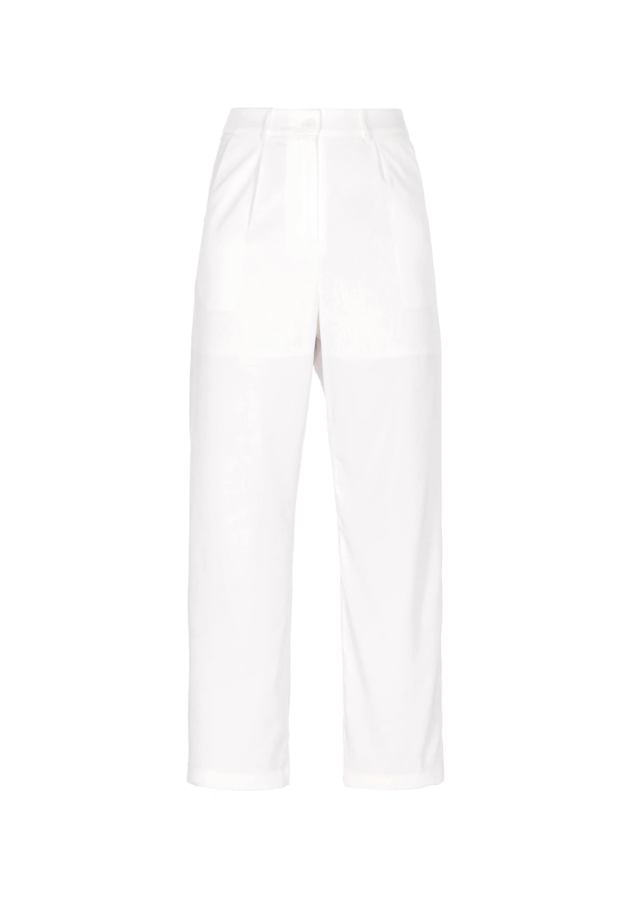 Pantalon à pince faina en blanc : devant