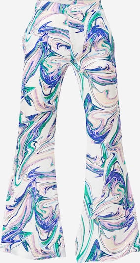 Pantaloni 'DIAM' RECC pe albastru / verde / mov pastel / alb, Vizualizare produs