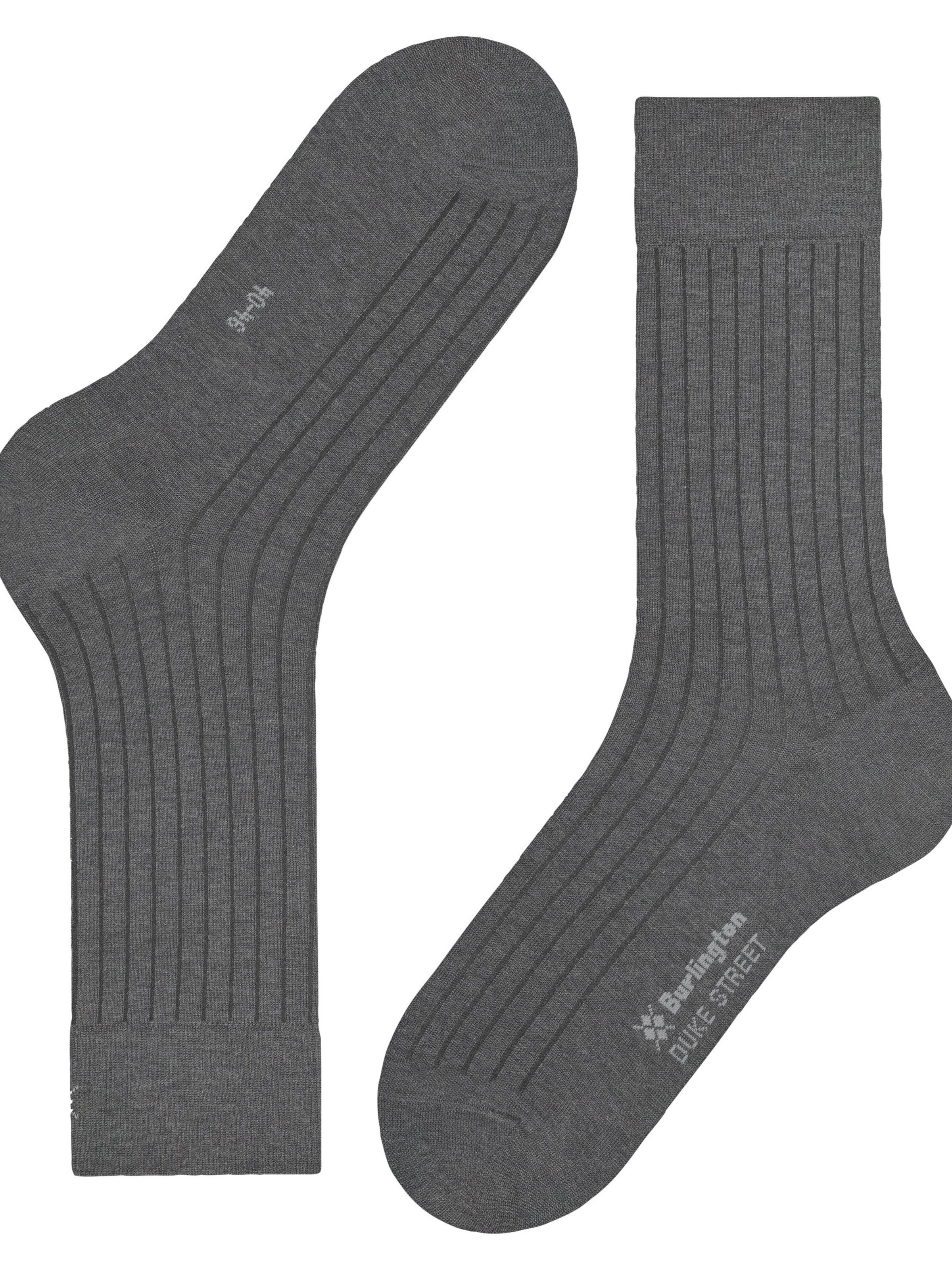 BURLINGTON Socks 'Duke Street' in Grey