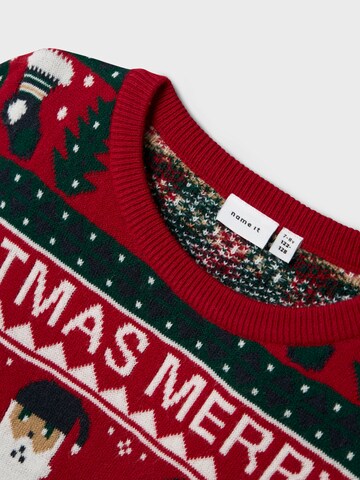 NAME IT Pullover 'NKNRASTOKKE' in Rot