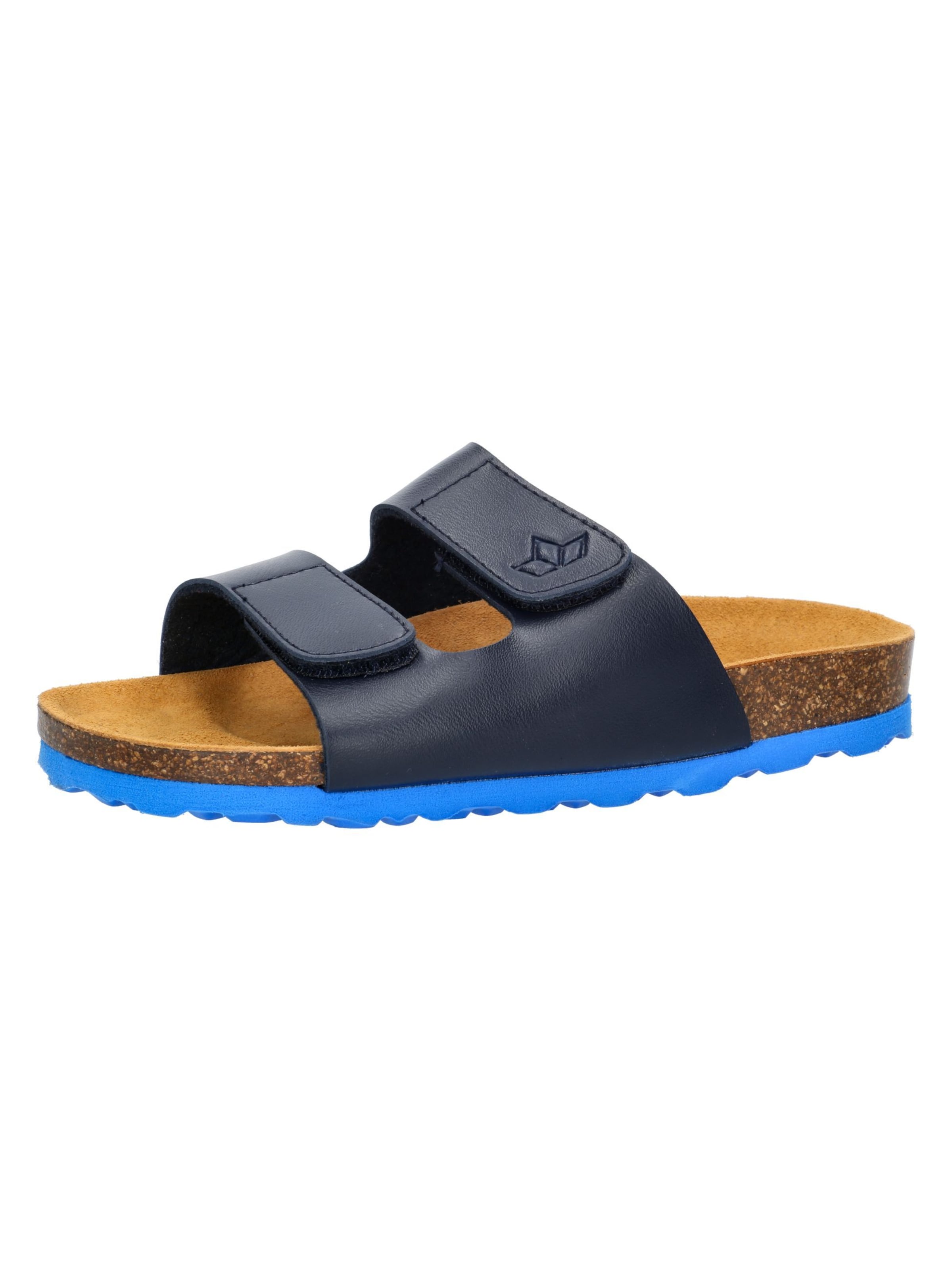 LICO Pantolette 'Bioline Velcro' in Blau: Vorderseite