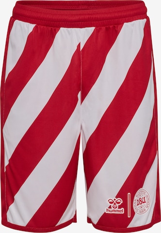 Loosefit Pantalon de sport 'DBU 26' Hummel en rouge : devant