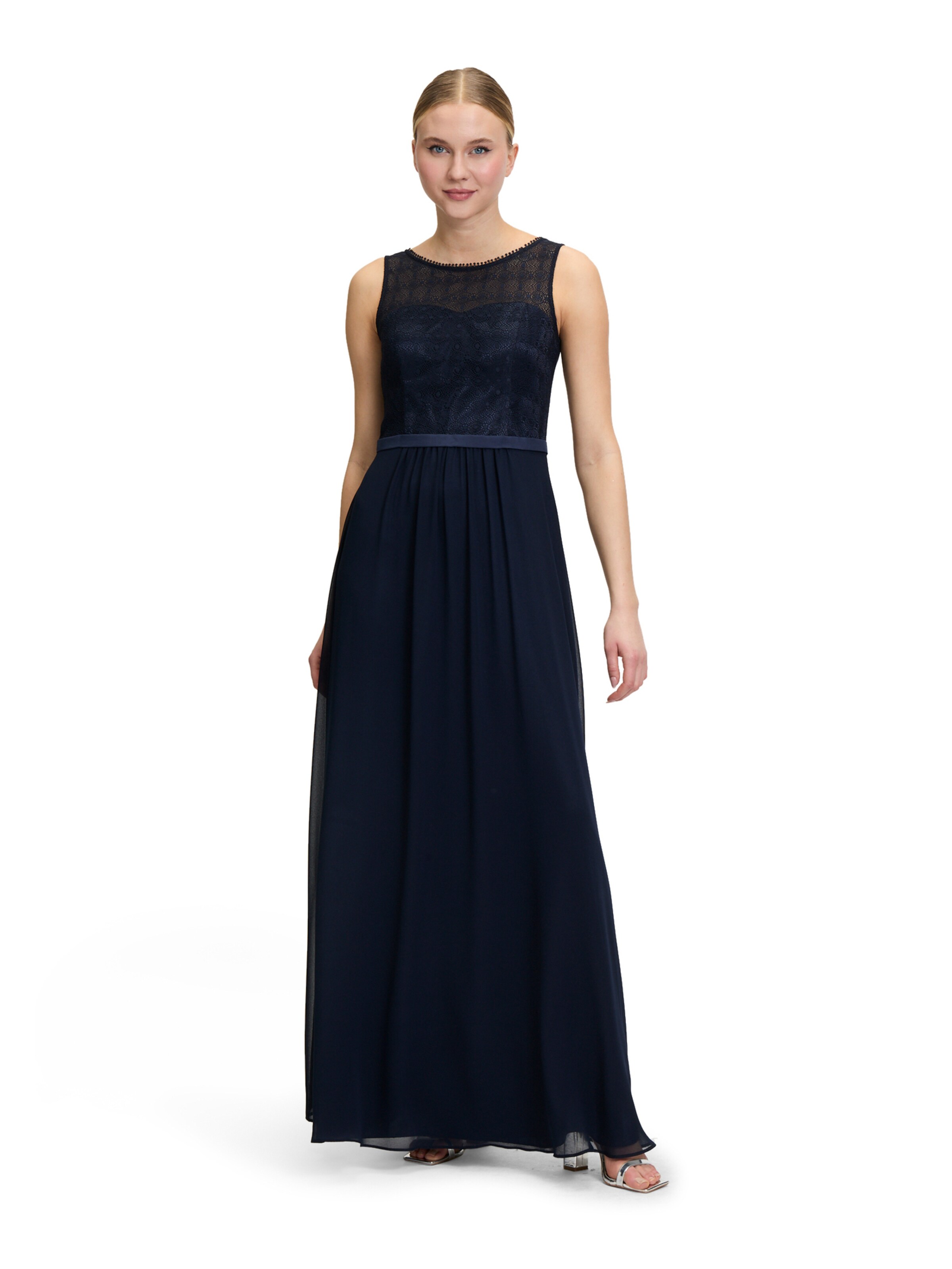 Robe de soirée Vera Mont en bleu : devant