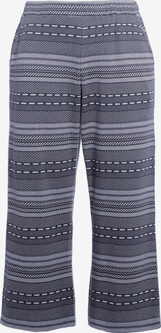 Ulla Popken Wide Leg Hose (GOTS) in Blau: predná strana