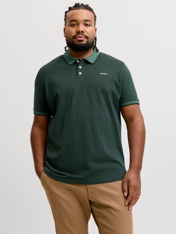 Jack & Jones Plus Poloshirt in Grün: Vorderseite