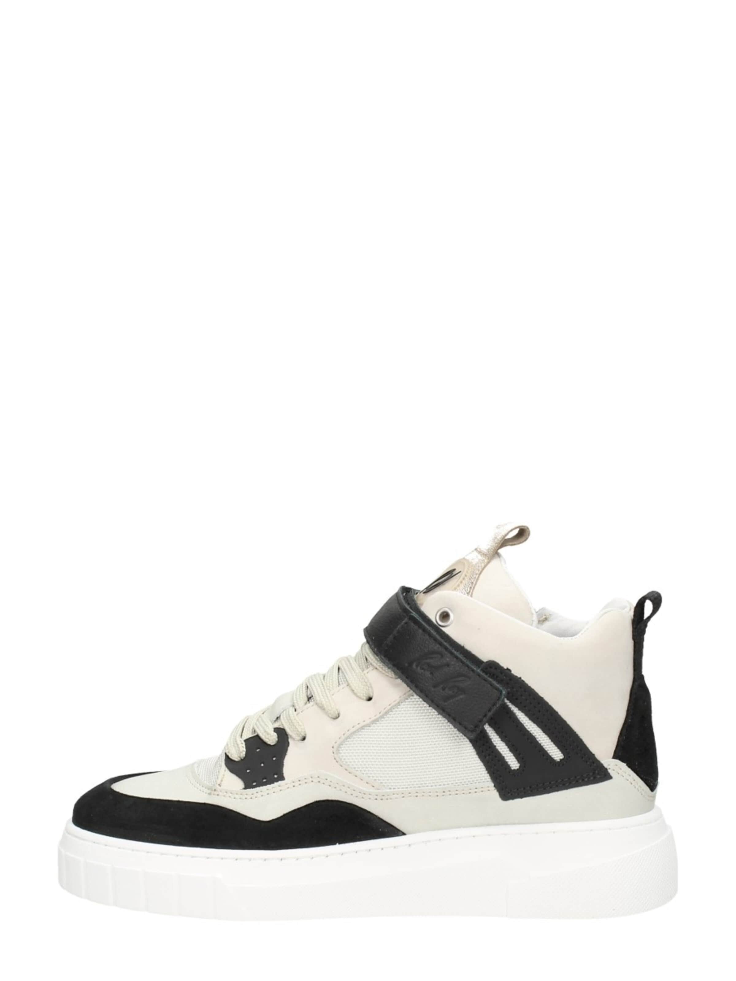 Red-Rag High-Top Sneakers in Black: front
