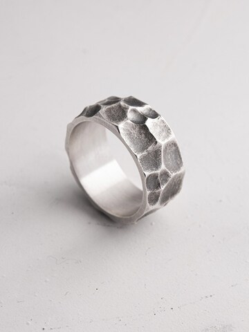 REYTEL Ring 'CARVER' in Silver: front
