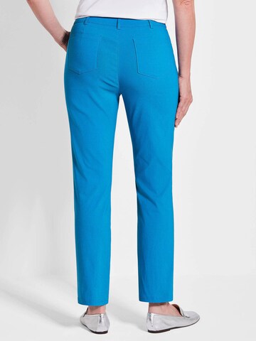 Goldner Slimfit Broek in Blauw