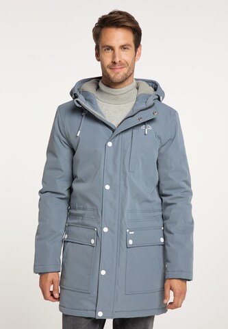 ICEBOUND Winter Parka in Blue: front