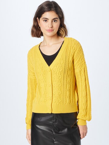 VERO MODA - Casaco de malha 'TANGERINE' em amarelo: frente