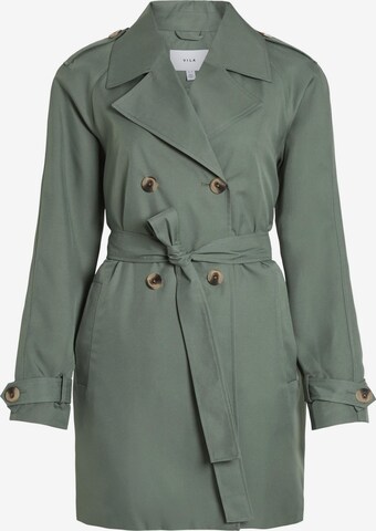 VILA Between-Seasons Coat in Green: front