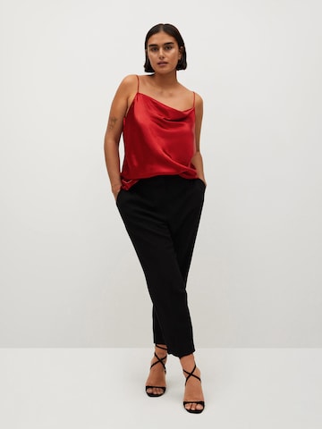 Haut 'Metal' VIOLETA by Mango en rouge