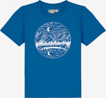 watabout.kids Shirt 'Mountains by night' in Blue: front