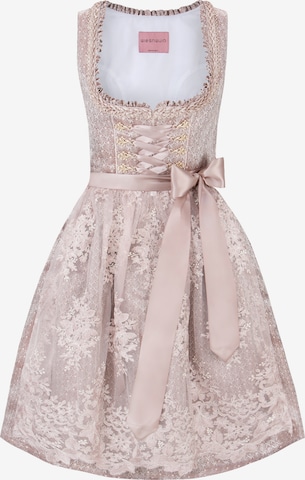 STOCKERPOINT Dirndl 'Nia' in Beige: Vorderseite