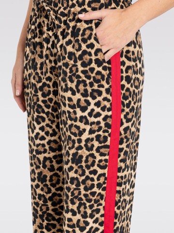 MAC Wide leg Pants 'Chiara' in Brown