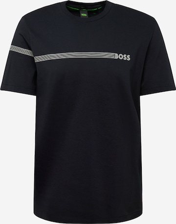 BOSS Green - Camiseta en negro: frente