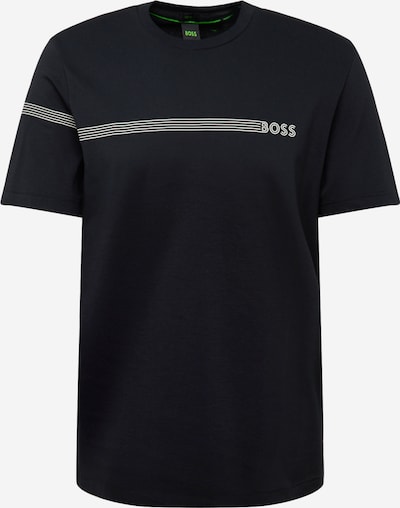 BOSS Green Camiseta en negro / blanco, Vista del producto