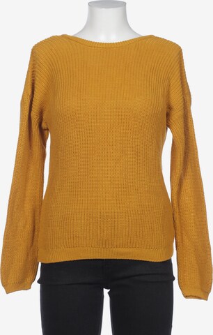 NA-KD Sweater & Cardigan in S in Yellow: front