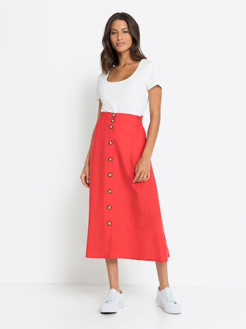 LASCANA Skirt in Red
