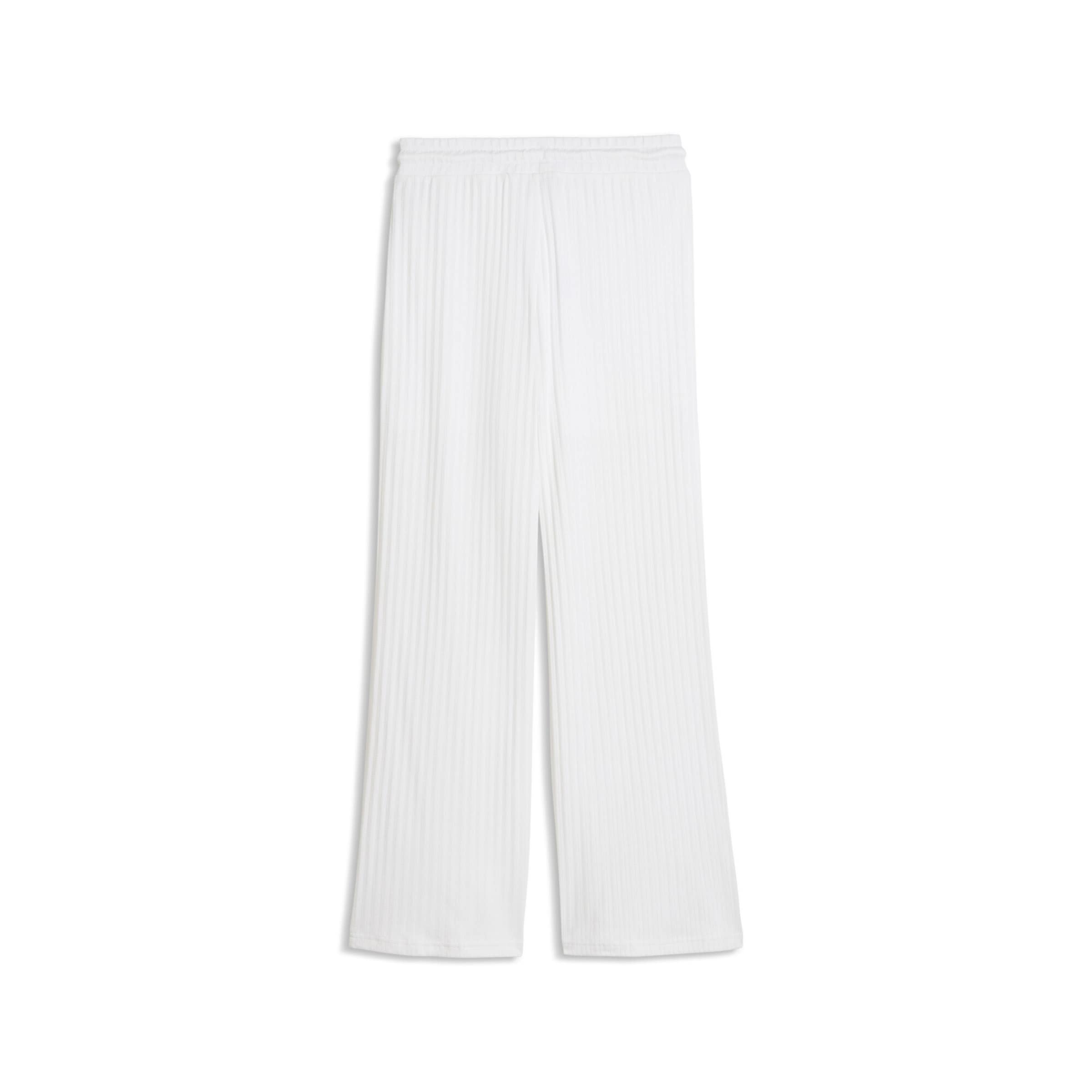 PUMA Wide leg Sportbroek 'Her' in Wit