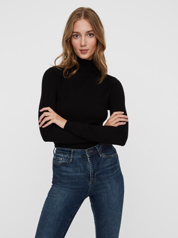 VERO MODA Sweater 'Happiness' in Black: front