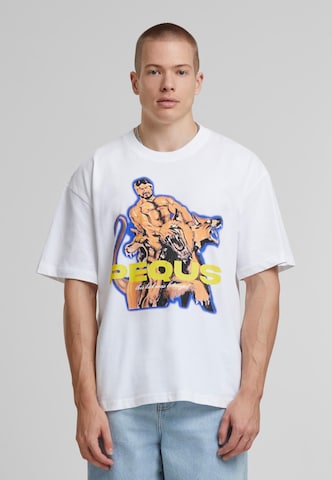 Pequs - Camiseta 'This Kid Was Betrayed' en blanco: frente