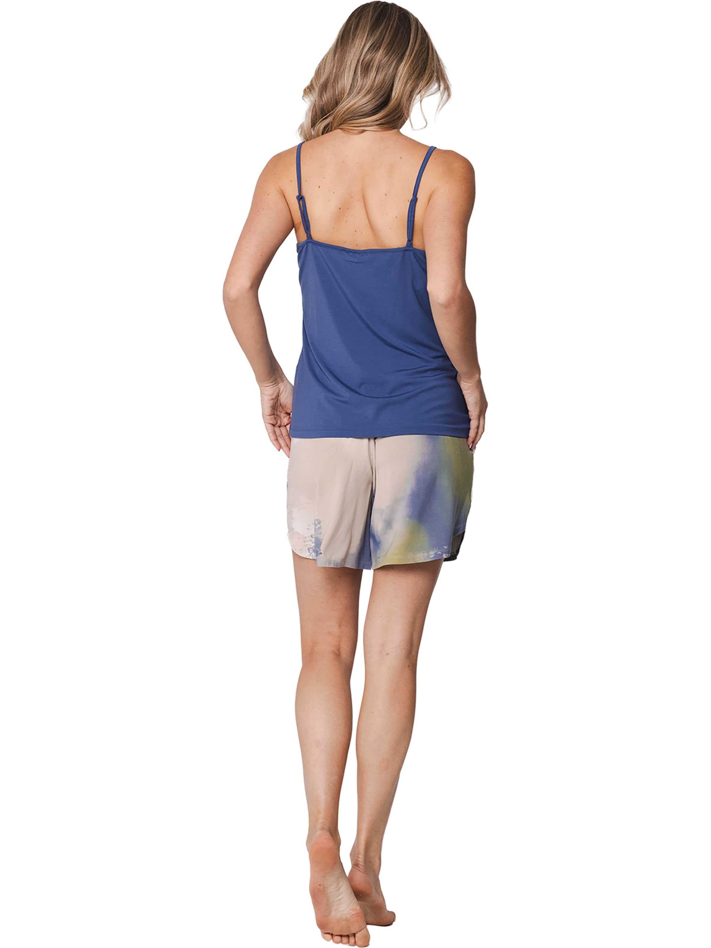 Pastunette Pyjama 'Shortama'‌‌‌‌‌‌‌‌ in Blau
