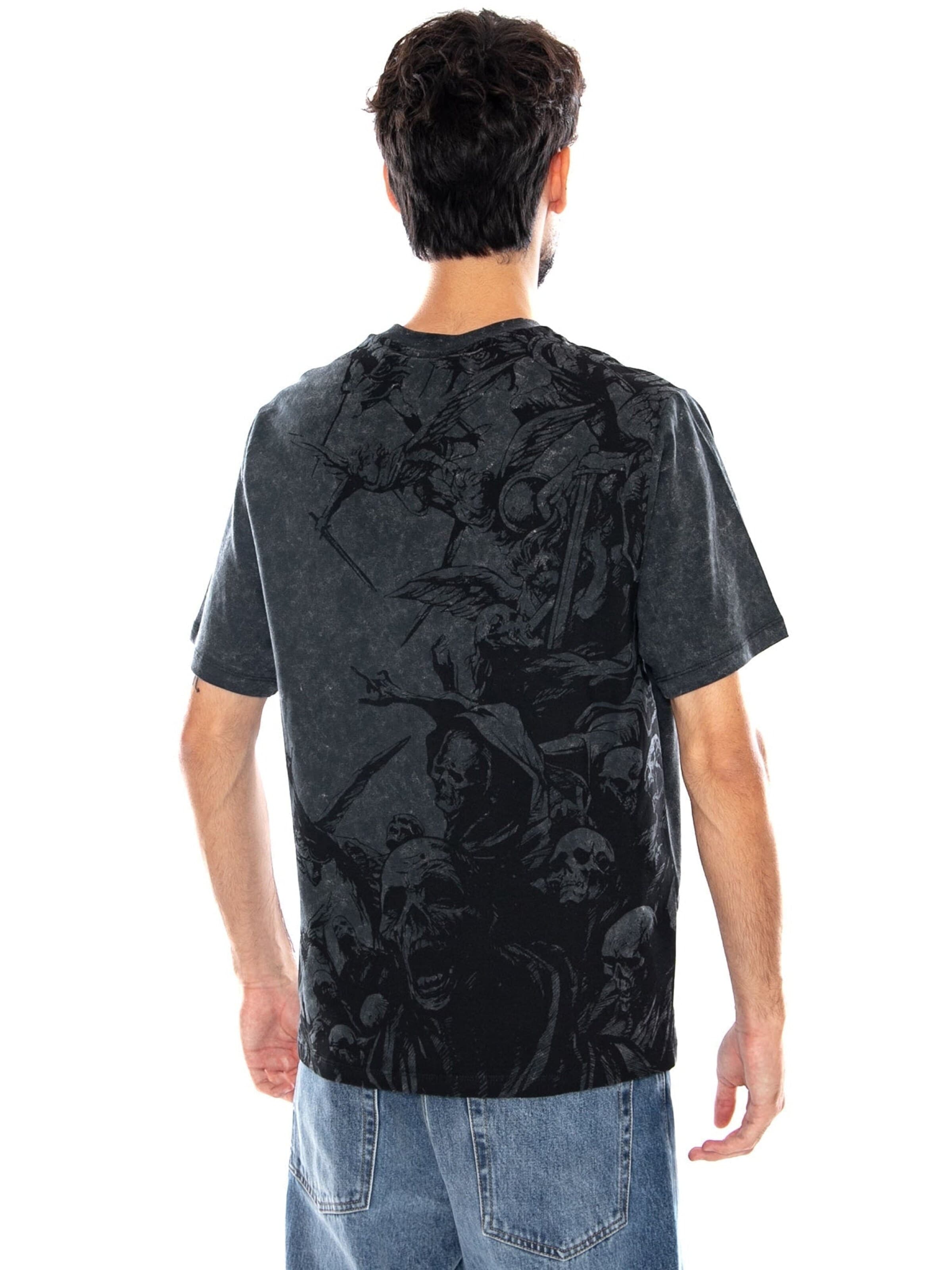 T-Shirt 'Heaven Falls Tee Acid Black Men' DOLLY NOIRE en noir
