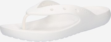 Crocs Σαγιονάρες διχαλωτές 'Classic v2' σε λευκό: μπροστά