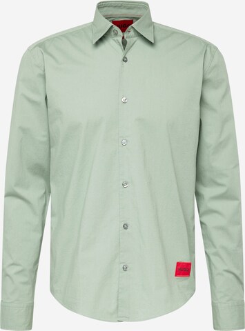 HUGO Slim Fit Skjorte 'Ermo' i grøn: forside