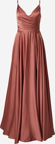 Robe de soirée mascara en rose : devant