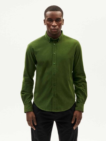 Thinking MU Regular fit Button Up Shirt 'Ant' in Green: front