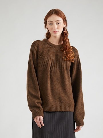 modström Sweater 'Truce' in Brown: front