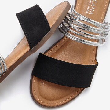 LASCANA Sandal i svart