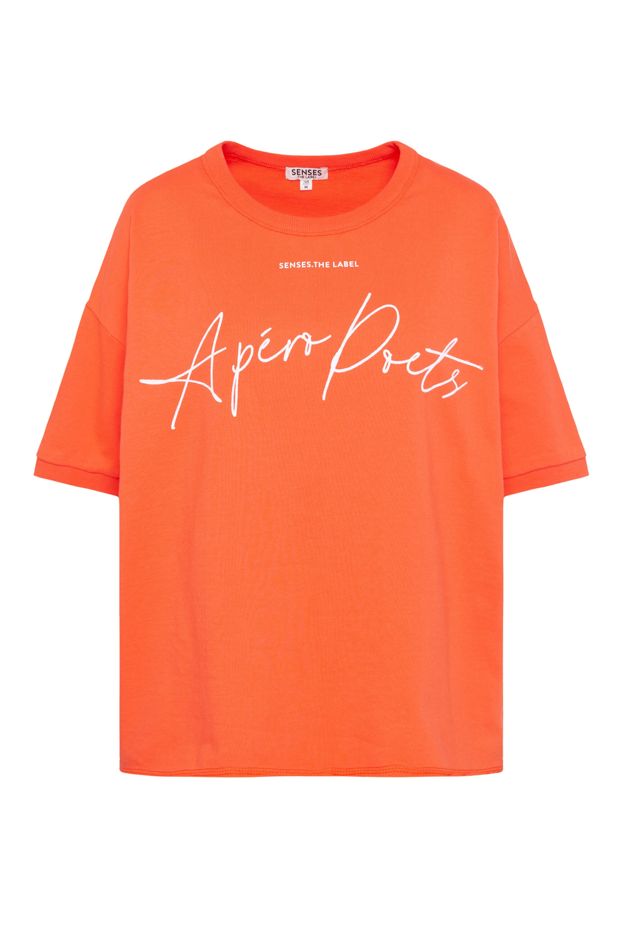 SENSES.THE LABEL Sweatshirt in Orange: front
