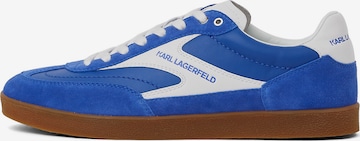 KARL LAGERFELD JEANSNiske tenisice 'Kandidate' - plava boja: prednji dio