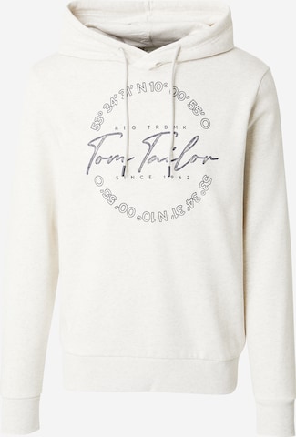 TOM TAILOR Sweatshirt in Beige: front